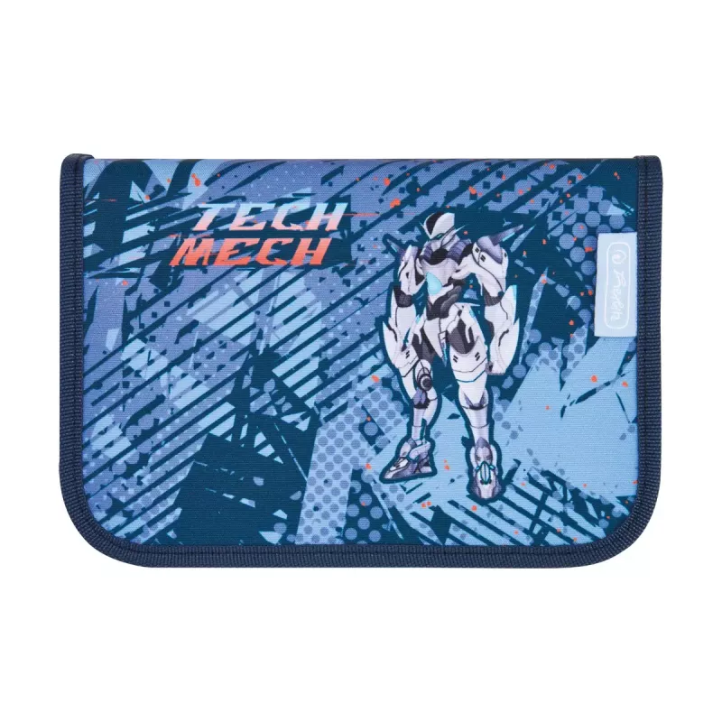 Schulranzenset HERLITZ Loop Plus TechMech für Jungen — Polyester, bestehend aus Schulranzen, Sporttasche, Federmäppchen, Schlampermäppchen