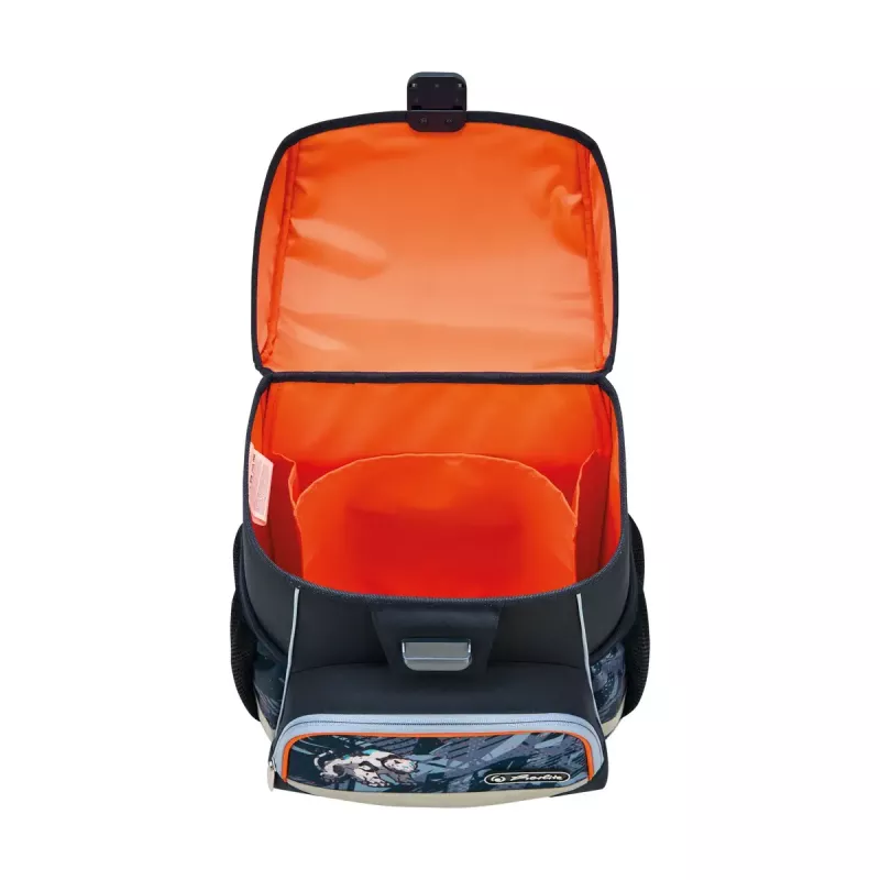 Schulranzenset HERLITZ Loop Plus TechMech für Jungen — Polyester, bestehend aus Schulranzen, Sporttasche, Federmäppchen, Schlampermäppchen