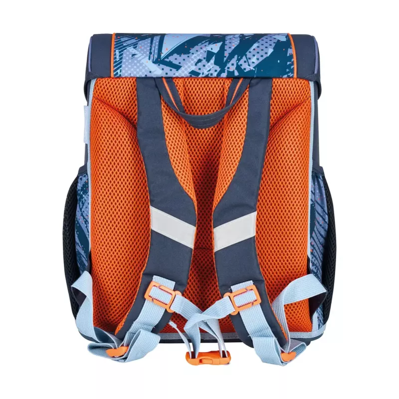 Schulranzenset HERLITZ Loop Plus TechMech für Jungen — Polyester, bestehend aus Schulranzen, Sporttasche, Federmäppchen, Schlampermäppchen
