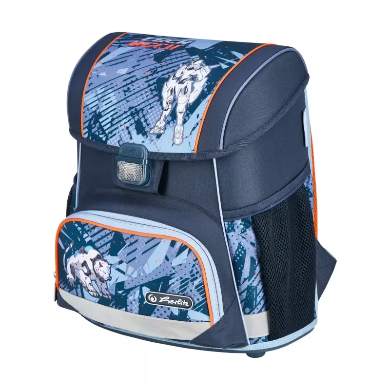 Schulranzenset HERLITZ Loop Plus TechMech für Jungen — Polyester, bestehend aus Schulranzen, Sporttasche, Federmäppchen, Schlampermäppchen