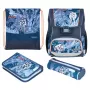 Schulranzenset HERLITZ Loop Plus TechMech für Jungen — Polyester, bestehend aus Schulranzen, Sporttasche, Federmäppchen, Schlampermäppchen