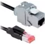 Ethernet-Patchkabel Bachmann CAT6a RJ45 5 m — Cat6a, RJ-45-Stecker, vernickelte Kontakte, 10 Gbit/s