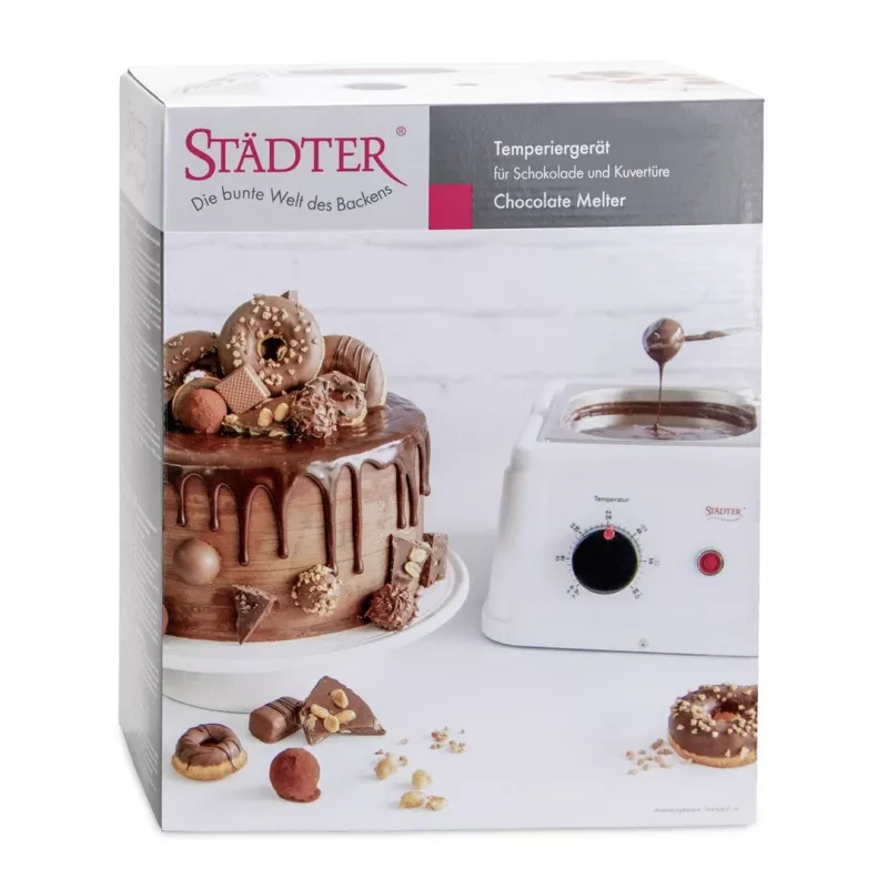 Städter Schokoladenschmelzer, 1,5 L, Silber/Weiß