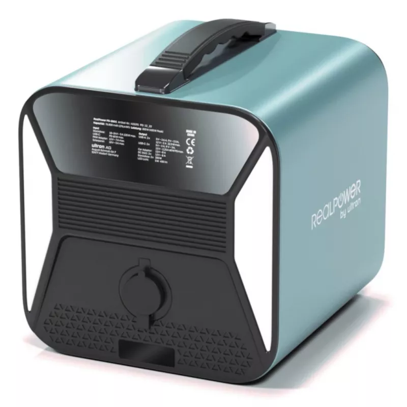 Tragbare Powerstation RealPower PS-300C 76800 mAh