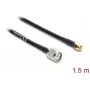 Koaxial-Antennenkabel DELOCK TNC-Stecker auf SMA-Stecker RG-58 C/U 1,5 m
