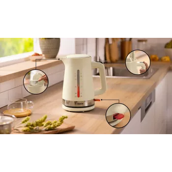 Bosch MyMoment Wasserkocher 1,7 l 2400 W Creme
