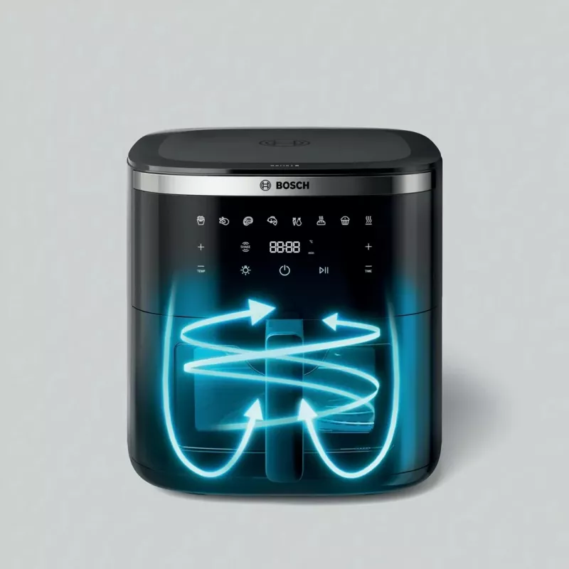 Bosch Serie 6 MAFS2671B Heißluftfritteuse Einzelgerät 7,2 L Standgerät 1800 W Heißluftfritteuse Schwarz