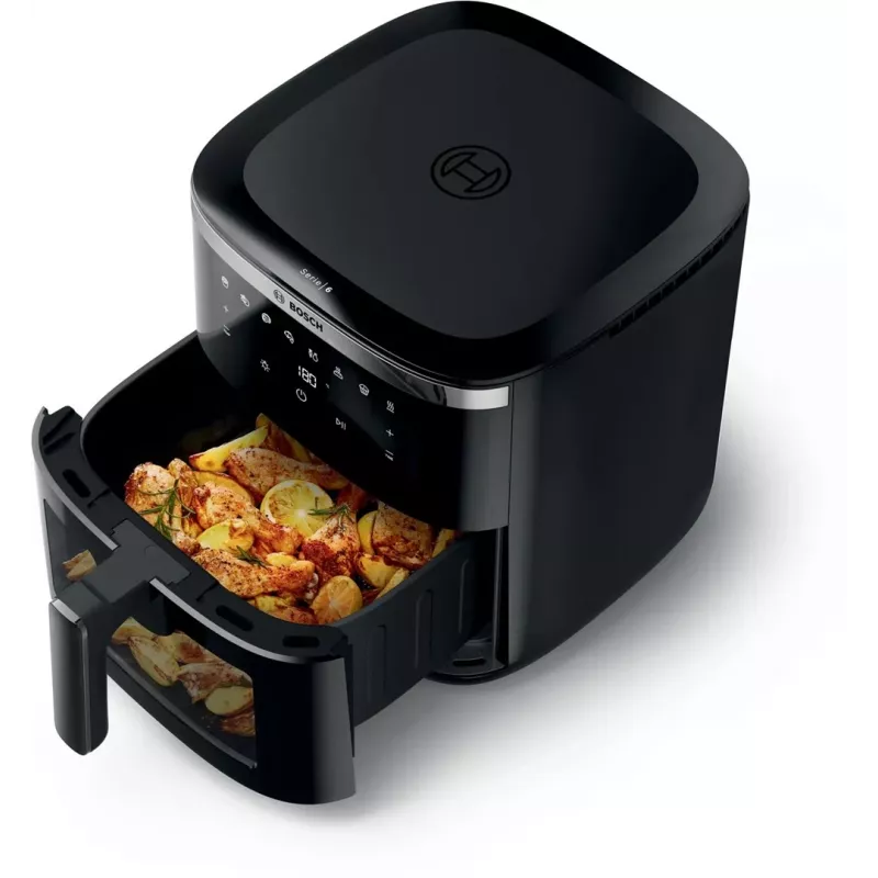Bosch Serie 6 MAFS2671B Heißluftfritteuse Einzelgerät 7,2 L Standgerät 1800 W Heißluftfritteuse Schwarz