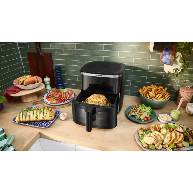 Bosch Serie 6 MAFS2671B Heißluftfritteuse Einzelgerät 7,2 L Standgerät 1800 W Heißluftfritteuse Schwarz