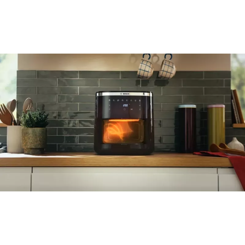 Bosch Serie 6 MAFS2671B Heißluftfritteuse Einzelgerät 7,2 L Standgerät 1800 W Heißluftfritteuse Schwarz