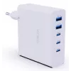 Verico MOJO GaN 140W Multi-Port USB-C und USB-A Schnellladegerät für Laptops, Smartphones und Tablets, Weiß