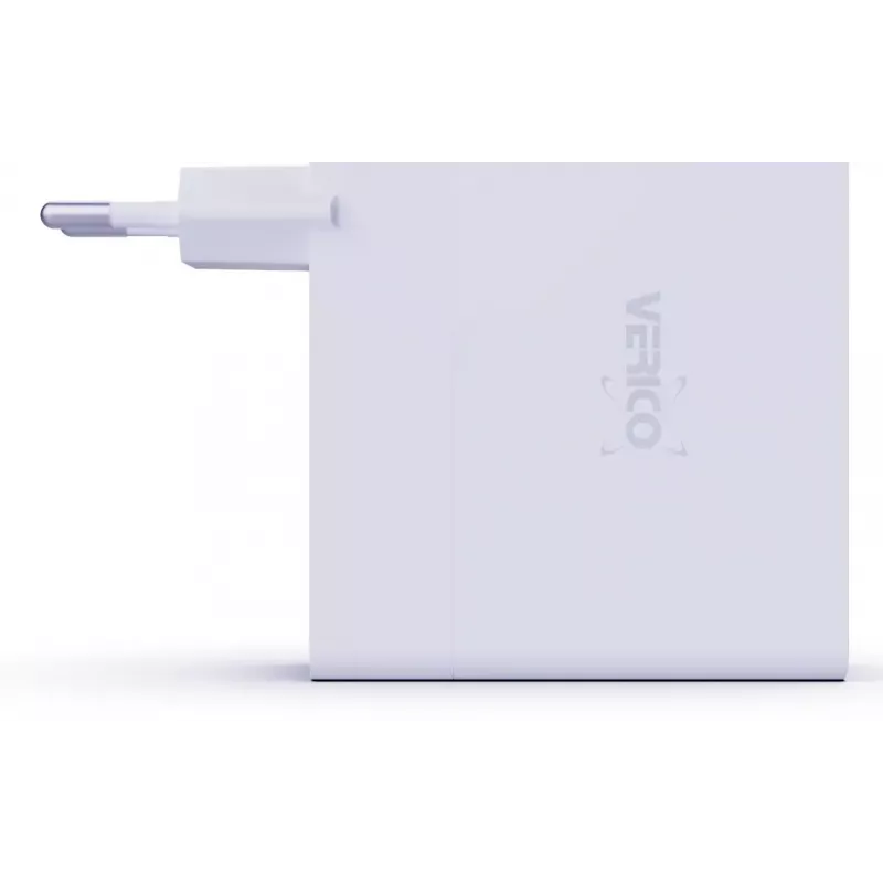 Verico MOJO GaN 140W Multi-Port USB-C und USB-A Schnellladegerät für Laptops, Smartphones und Tablets, Weiß