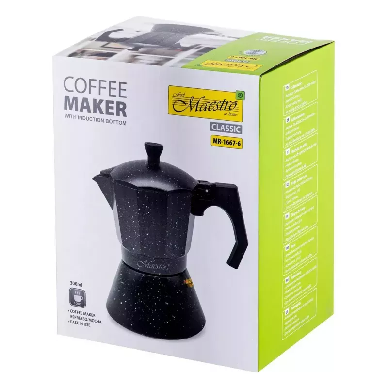 Kaffeemaschine Maestro MR-1667-6 — Espressokocher für 6 Tassen
