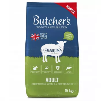 Hundefutter butchers Original — Lamm-Rezept Trockenfutter, 15 kg Beutel