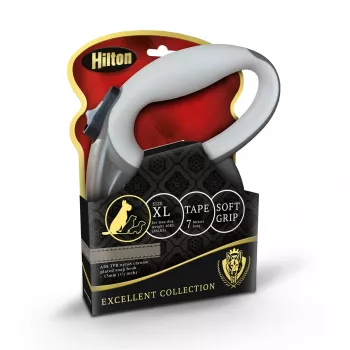 Rollleine Hilton Smart Dog Tape XL 7 m für Hunde bis 40 kg — Braun/Beige