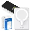 Powerbank SAVIO BA-13 10000 mAh mit 20 W Ausgang und kabellosem Laden, Weiß