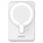 Powerbank SAVIO BA-13 10000 mAh mit 20 W Ausgang und kabellosem Laden, Weiß
