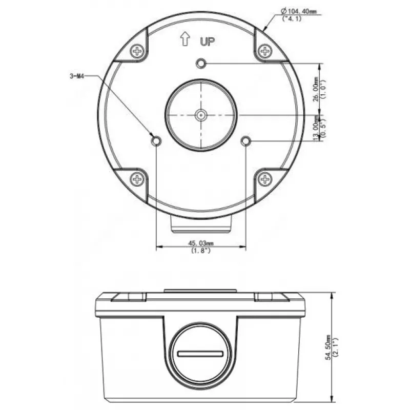 Uniview TR-JB05-B-IN Anschlussdose für Überwachungskameras