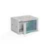 Wandmontiertes 19-Zoll-Rack-Gehäuse A-LAN ALANTEC 6U 600x450 mm, Stahl, Tür aus gehärtetem Glas, abschließbar, grau