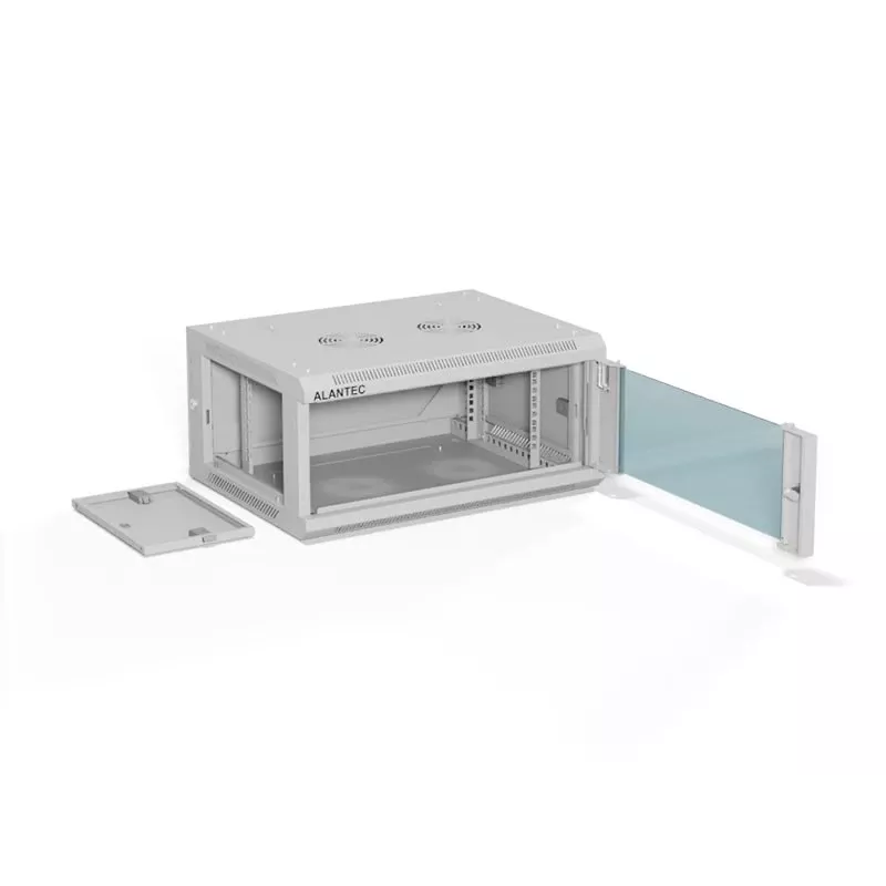 ALANTEC 19 4U 600x450 Wandmontage-Schrank, grau