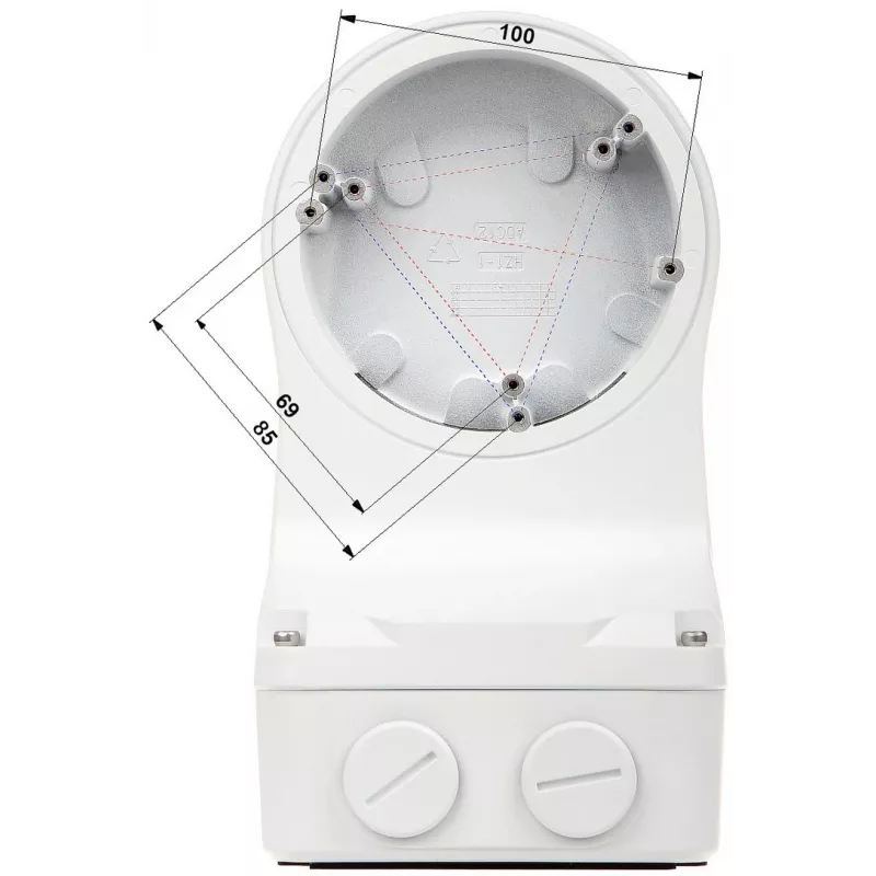 Mastmontagehalterung für Dome-Kameras TR-JB07/WM03-G-IN