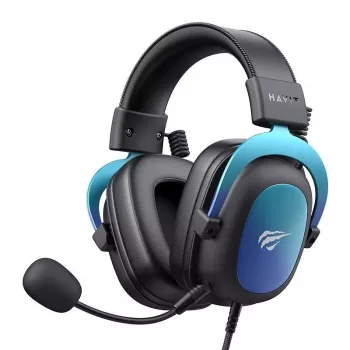 HAVIT H2002U PRO Bluetooth-Gaming-Headset mit Mikrofon, Schwarz/Blau