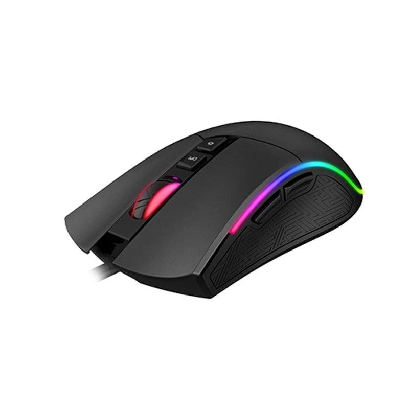 Gaming-Maus HAVIT MS1001S V2 optischer Sensor RGB kabelgebunden schwarz-grau