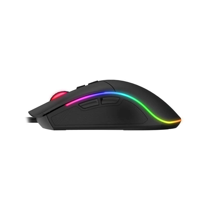Gaming-Maus HAVIT MS1001S V2 optischer Sensor RGB kabelgebunden schwarz-grau
