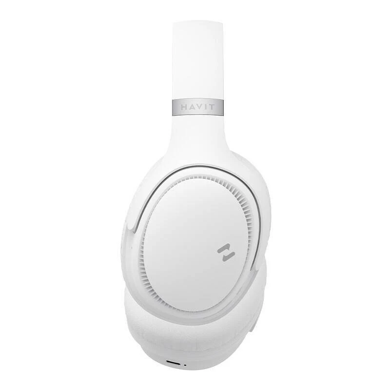 Kabellose Bluetooth-Kopfhörer HAVIT H630BT — On-Ear, Bluetooth, integriertes Mikrofon, Weiß