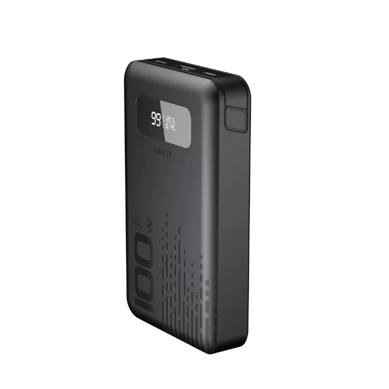 Tragbare Powerbank HAVIT PB5212 20000mAh — Externer Akku mit hoher Kapazität (schwarz)