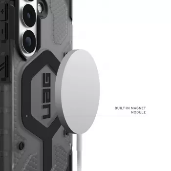 UAG Urban Armor Gear Pathfinder Case mit Magnetmodul | Samsung Galaxy S26 | ash (grau transparent)/Schwarz | 214528113140 (214528113140)