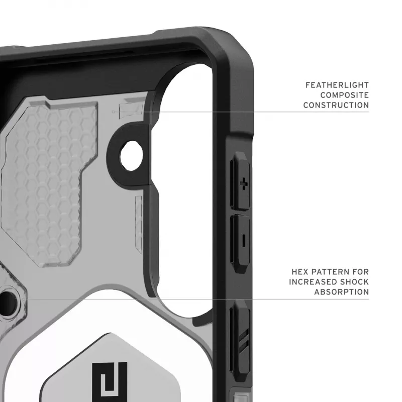 UAG Urban Armor Gear Pathfinder Case mit Magnetmodul | Samsung Galaxy S26 | ash (grau transparent)/Schwarz | 214528113140 (214528113140)