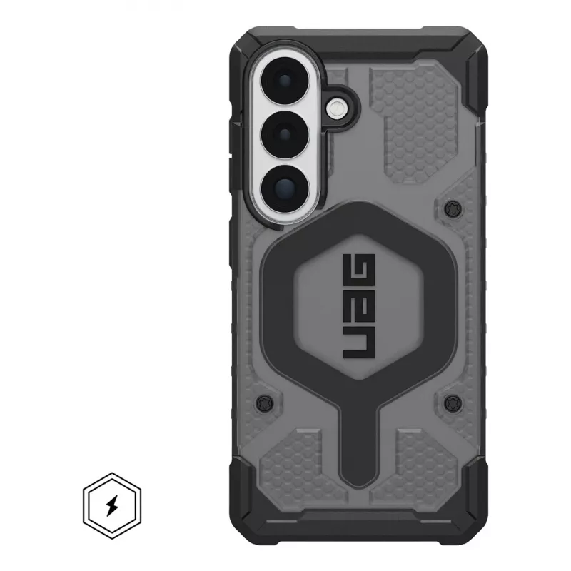 UAG Urban Armor Gear Pathfinder Case mit Magnetmodul | Samsung Galaxy S26 | ash (grau transparent)/Schwarz | 214528113140 (214528113140)