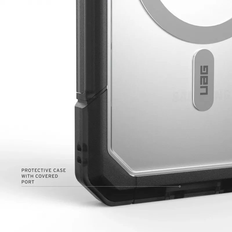 UAG Urban Armor Gear Trooper Hülle mit Magnetmodul | Samsung Galaxy S26 Ultra | transparent/ash (grau) | 214516114G31 (214516114G31)