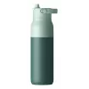 LARQ PureVis 2 selbstreinigende Wasserflasche aus Edelstahl 680 ml, Schraubdeckel, integrierter Akku, 20 Tage Akkulaufzeit, grün