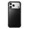Handyhülle Nomad Rugged Leather Case für iPhone 17 Pro Max, Hülle, Leder + TPU + PC, passend für 17,5 cm (6,9 Zoll) Bildschirm, schwarz