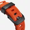 Band Nomad Rocky Point Schwarz Leder für Smartwatch – Handgelenk 145–195 mm, Titan-Schließe