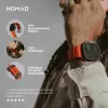 Band Nomad Rocky Point Schwarz Leder für Smartwatch – Handgelenk 145–195 mm, Titan-Schließe