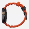 Band Nomad Rocky Point Schwarz Leder für Smartwatch – Handgelenk 145–195 mm, Titan-Schließe