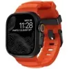 Band Nomad Rocky Point Schwarz Leder für Smartwatch – Handgelenk 145–195 mm, Titan-Schließe