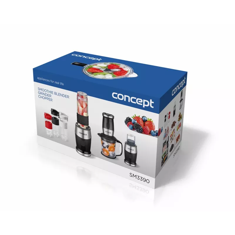 Concept SM3390 Stabmixer 1,2 l 700 W Schwarz, Edelstahl