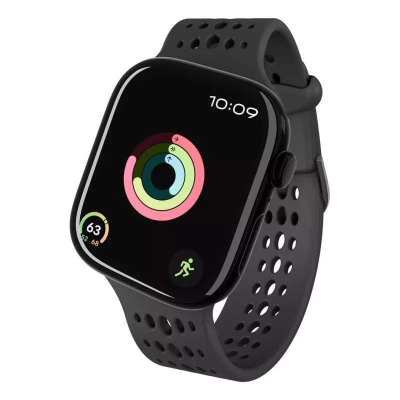 Decoded Silicone Ares O Band - Silikonarmband für Apple Watch 40/42 mm (schwarz)