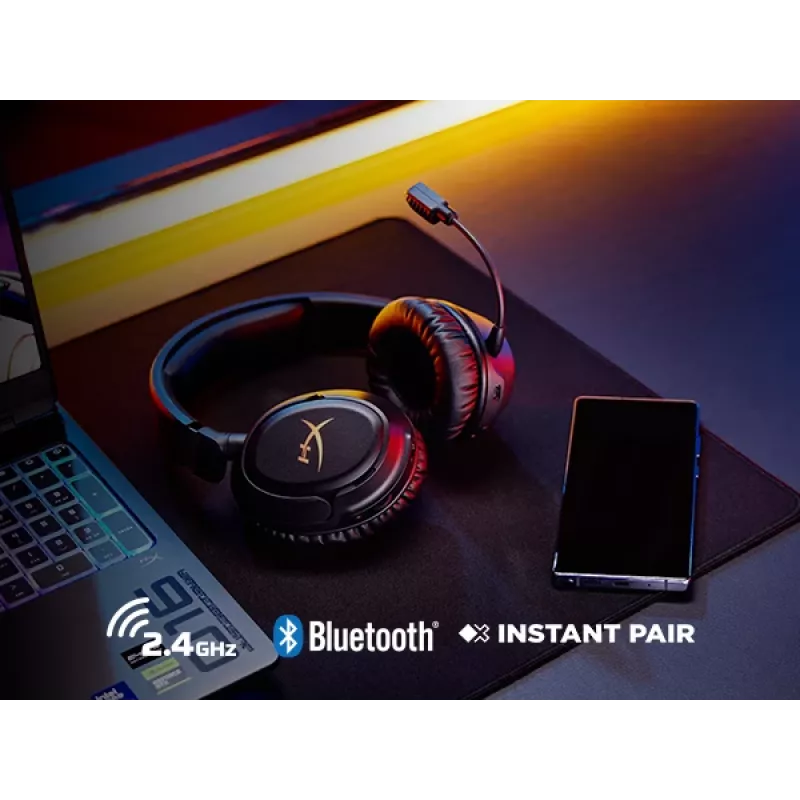 Kabelloses Gaming-Headset HyperX Cloud Flight 2 — ohrumschließend, Schwarz