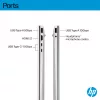 HP OmniBook 5 16-bc1002na AMD Ryzen™ 5 8540U Laptop 40,6 cm (16 Zoll) Touchscreen 2K 8 GB LPDDR5-SDRAM 512 GB SSD Wi-Fi 6 (802.11ax) Windows 11 Home Silber