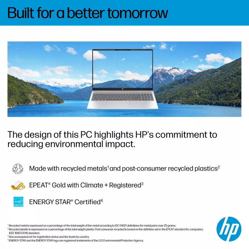 HP OmniBook 5 16-bc1002na AMD Ryzen™ 5 8540U Laptop 40,6 cm (16 Zoll) Touchscreen 2K 8 GB LPDDR5-SDRAM 512 GB SSD Wi-Fi 6 (802.11ax) Windows 11 Home Silber
