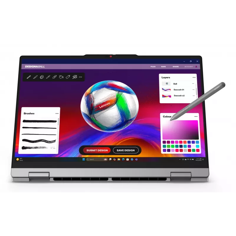 Lenovo IdeaPad 5 2-in-1 15AGP11 Copilot+ PC AMD Ryzen™ AI 5 430 Hybrid (2-in-1) 38,9 cm (15,3 Zoll) Touchscreen WUXGA 16 GB DDR5-SDRAM 512 GB SSD Wi-Fi 7 (802.11be) Windows 11 Home Deutsch Grau