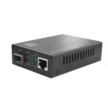 LevelOne RJ45-auf-SFP-Gigabit-Medienkonverter, PoE PSE