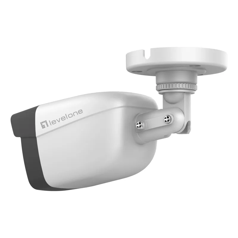 LevelOne GEMINI Fixed IP Netzwerkkamera, 2 Megapixel, H.265, 802.3af PoE, IR-LEDs, Innen-/Außenbereich