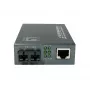 LevelOne RJ45 zu SC Gigabit Medienkonverter, PoE PSE, Singlemode-Faser, 20km