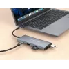 Conceptronic DONN06G 10-in-1 USB 3.2 Gen 1 Dockingstation, HDMI, 100 W USB PD, USB-C 5 Gbit/s x 2, USB-A 5 Gbit/s x 3, SD, TF/MicroSD, GbE